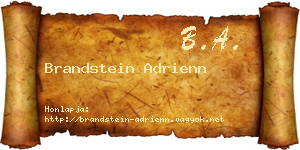 Brandstein Adrienn névjegykártya